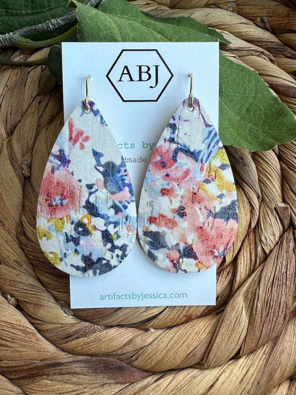 5 - Cork Tear Drop Earring - A Bushel & A Peck