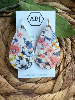 5 - Cork Tear Drop Earring - A Bushel & A Peck