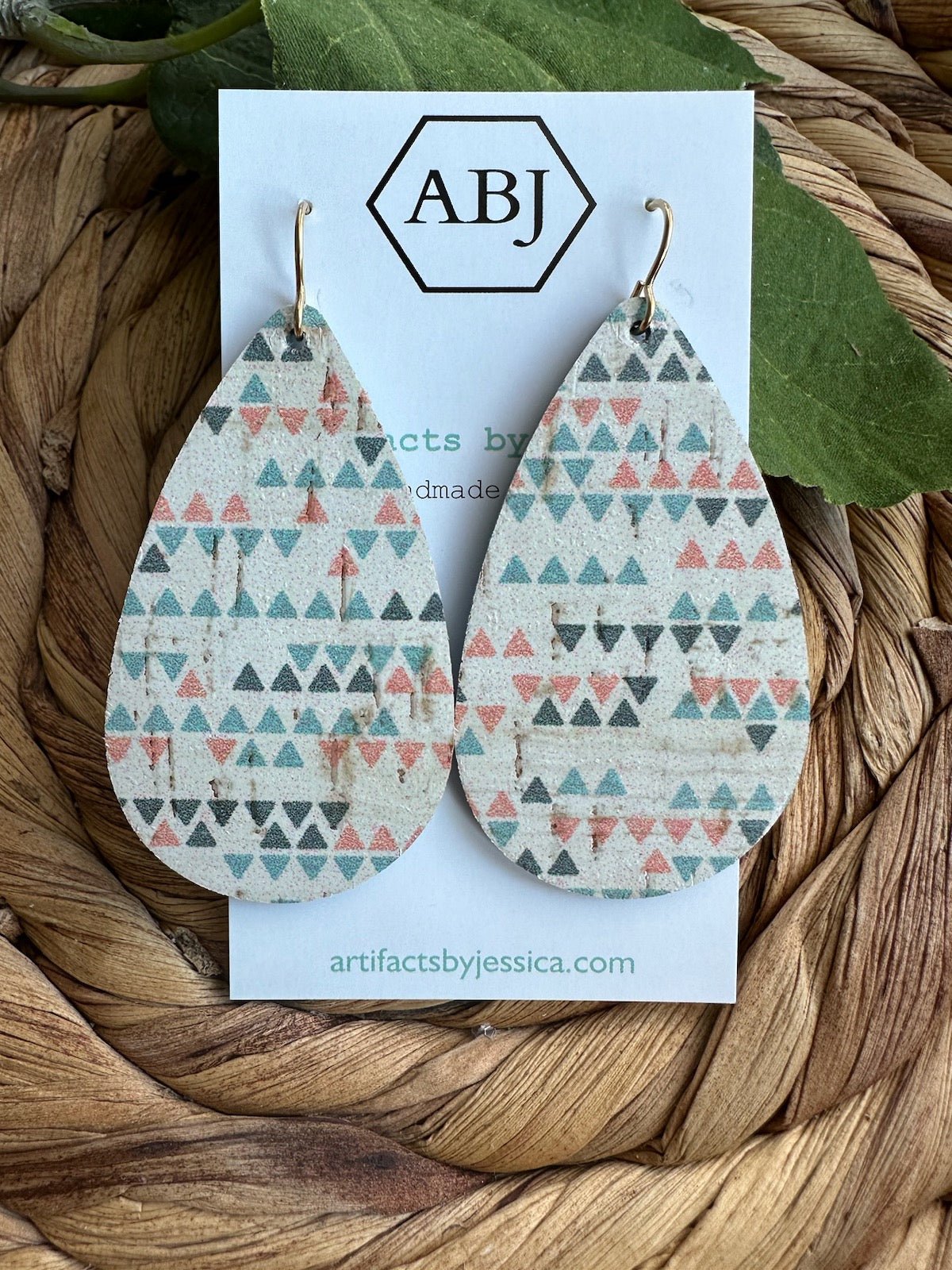 5 - Cork Tear Drop Earring - A Bushel & A Peck