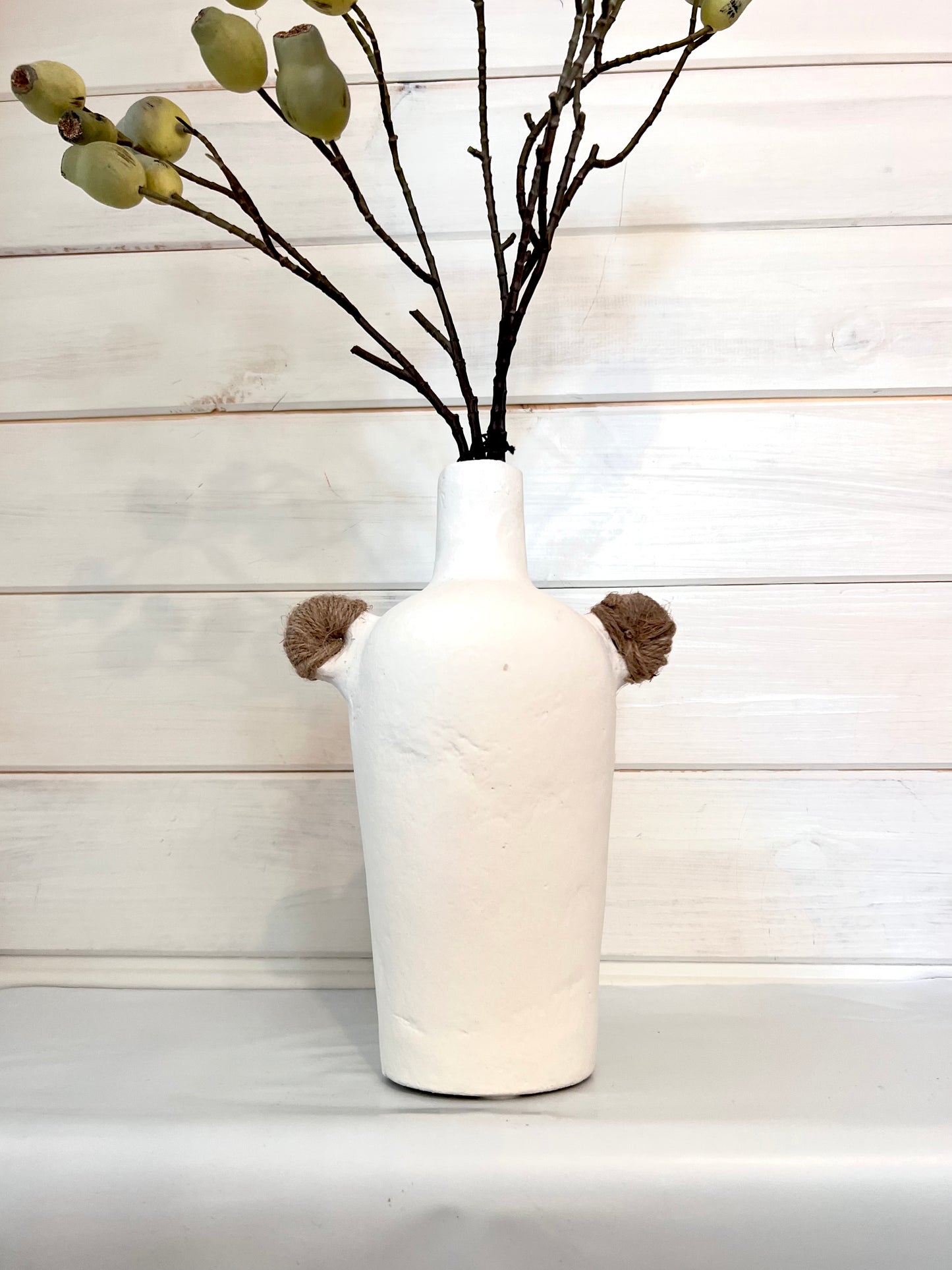 Skinny Paper Mache Vase