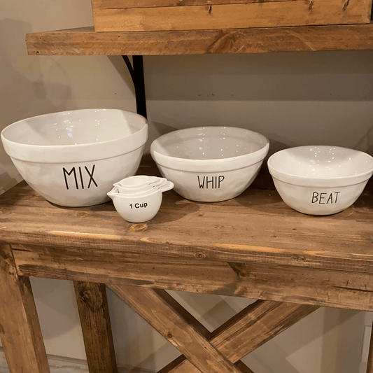 Mixing Bowls - Mix, Whip, Beat - A Bushel & A Peck