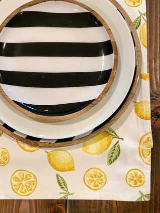 Wood and Enamel Plates - A Bushel & A Peck