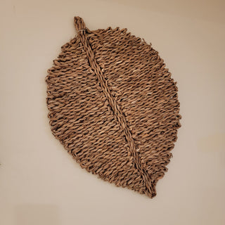 Woven Seagrass Leaf Shaped Placemat - A Bushel & A Peck